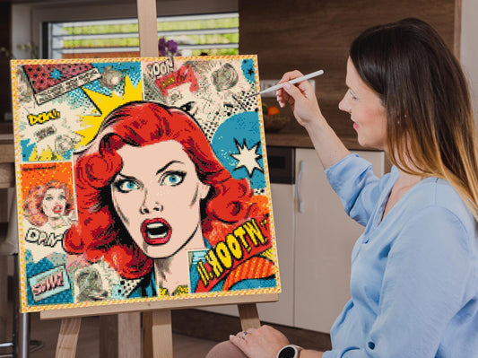 Diamond Paint - Popkunst - Kvinde