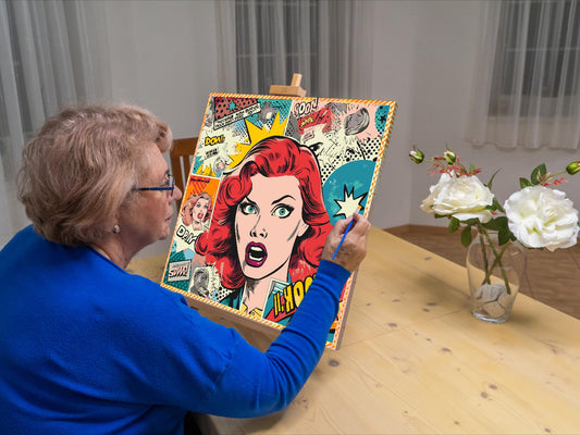 Paint by number - Popkunst - Kvinde