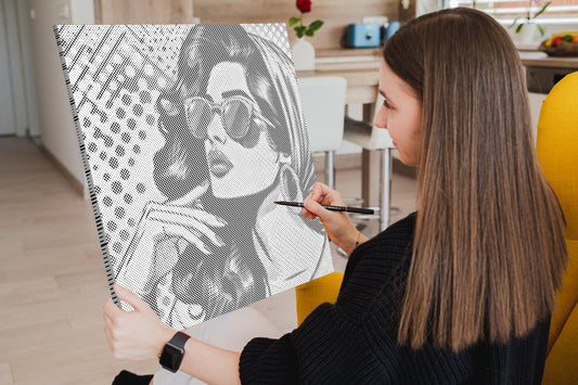 Dotting - Pop art - Skønhed i briller