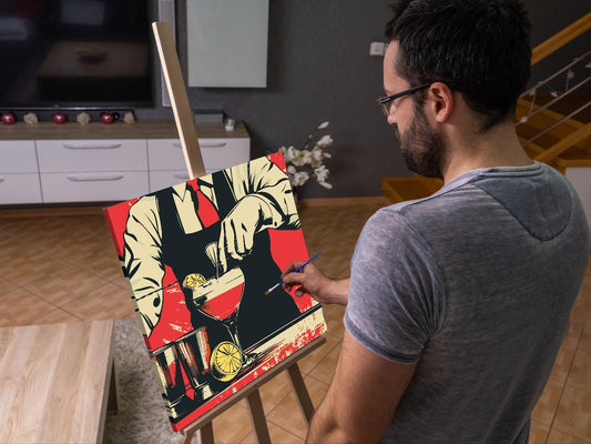 Paint by number - Pop art - Bartender