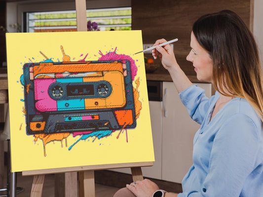 Diamond Paint - Popkunst - Radiokassette