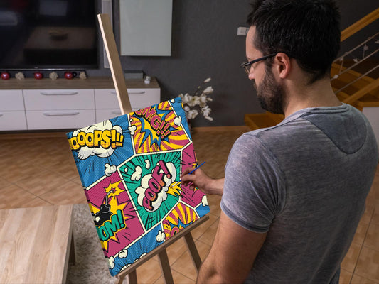 Paint by number - Pop art - Bogstaver