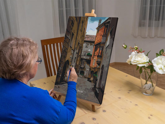 Paint by number - Gade i Hall in Tirol - Østrig