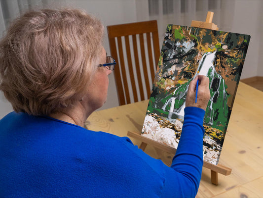 Paint by number - Golling-vandfaldet - Østrig