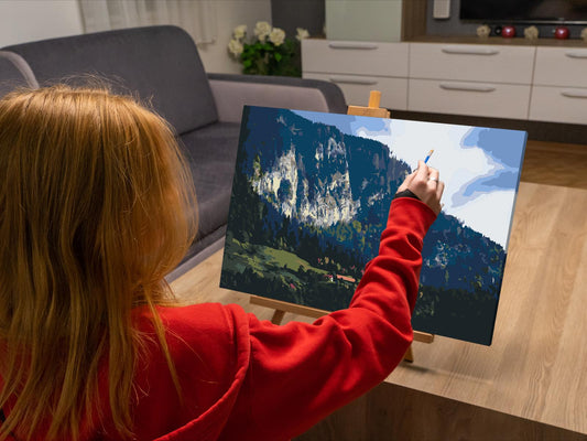 Paint by number - Farverigt landskab – Slovenien