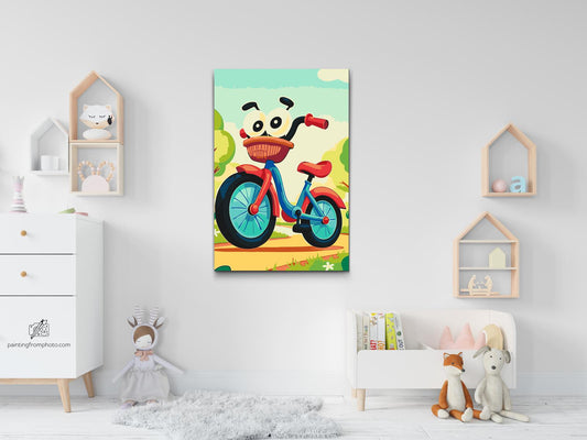 Paint by number - Cykel til børn