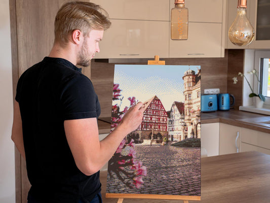 Diamond Paint - Forår i Rothenburg – Tyskland