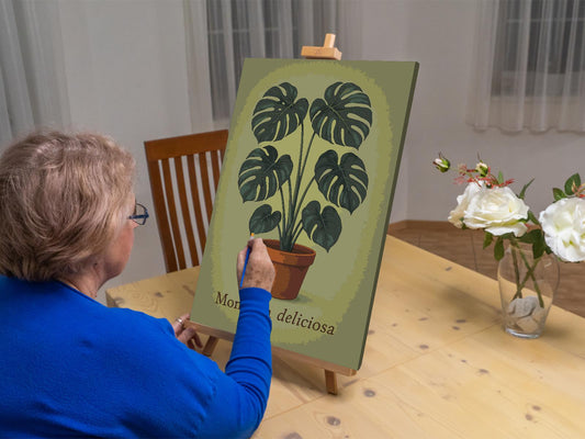 Paint by number - Monstera deliciosa