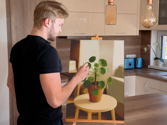 Diamond Paint - Pilea peperomioides