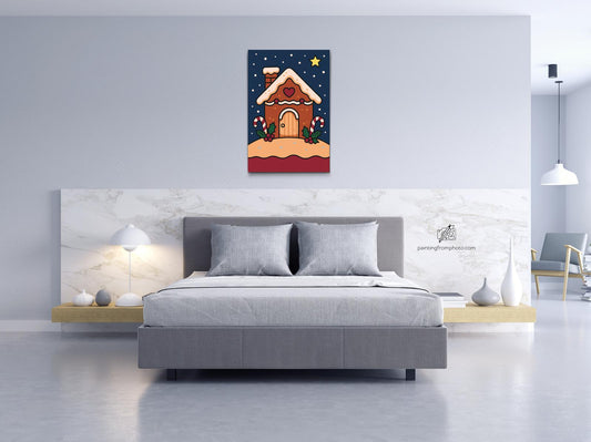 Paint by number - Jule-peberkagehus