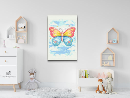 Diamond Paint - Forårs sommerfugl