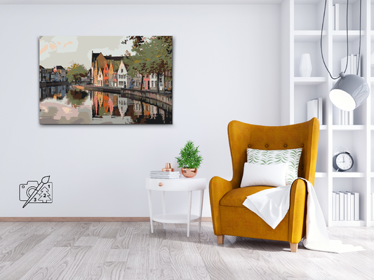 Paint by number - Brugge, Belgien