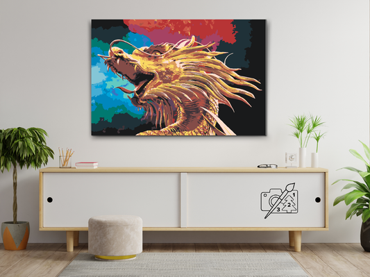 Paint by number - Den Gyldne Drage