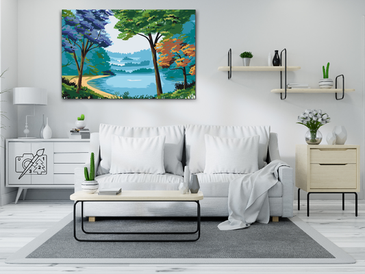 Paint by number - Farverig natur