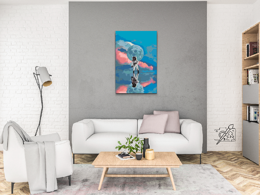 Paint by number - Astronaut på vandet