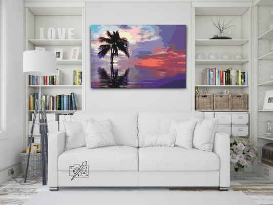 Paint by number - Palme i havet