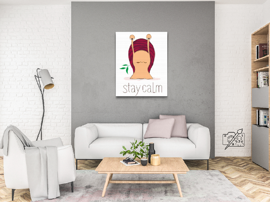 Diamond Paint - Hold dig rolig, snegl