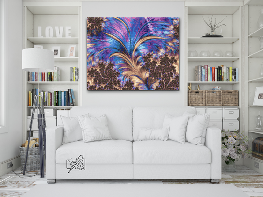 Diamond Paint - Fraktale fjer