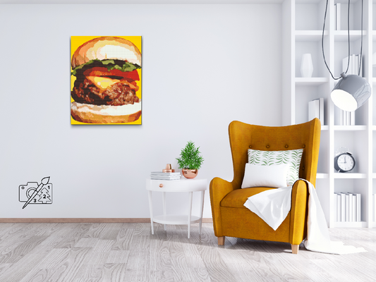 Diamond Paint - Burgerillustration