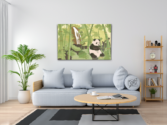 Diamond Paint - Panda i regnskoven