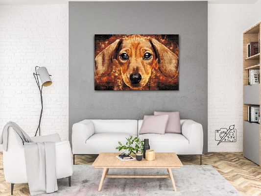 Diamond Paint - Gravhundhoved