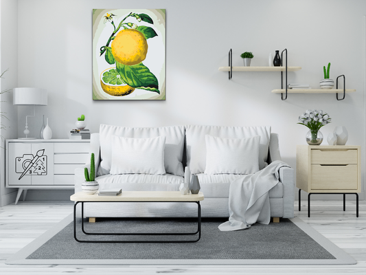 Paint by number - Frisk citron