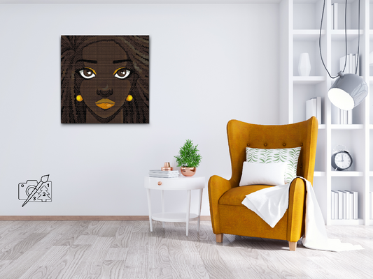 Diamond Paint - Afro-kvinde