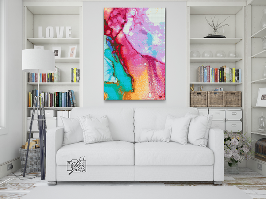 Diamond Paint - Farverig kunst