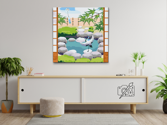 Paint by number - Japansk baggrund