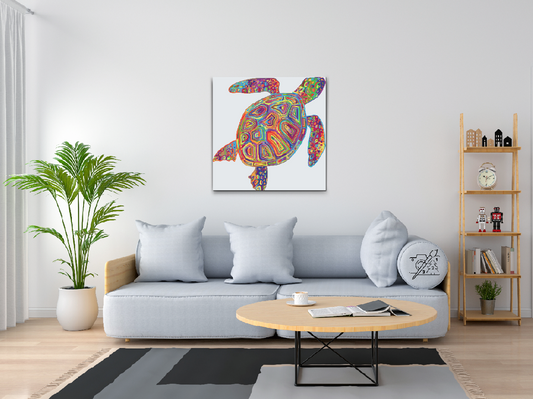 Paint by number - Regnbueskildpadde