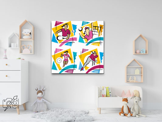 Diamond Paint - Mix af Sports 2