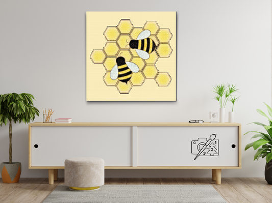 Diamond Paint - Bier på en bikage