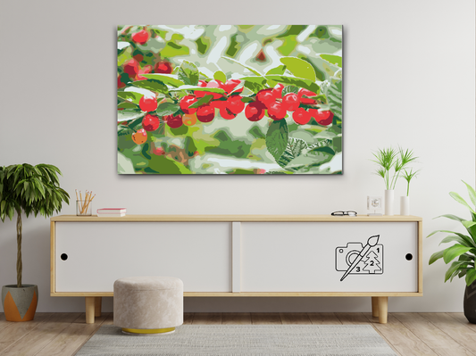 Paint by number - Vingård