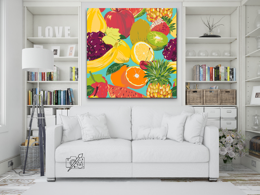 Paint by number - Frugtbaggrund