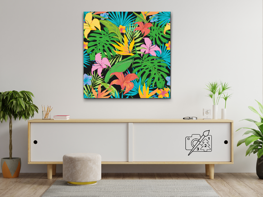 Paint by number - Tropisk baggrund 2