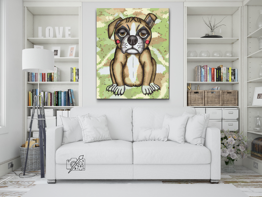 Paint by number - Hund med lyserøde kinder