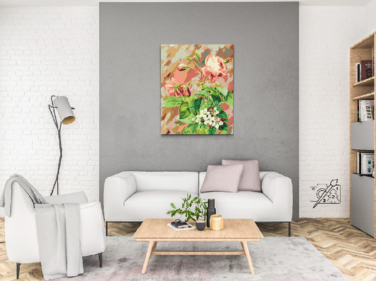 Paint by number - Vintage Roses 4