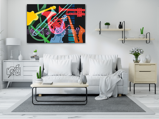 Paint by number - Musikinstrumenter