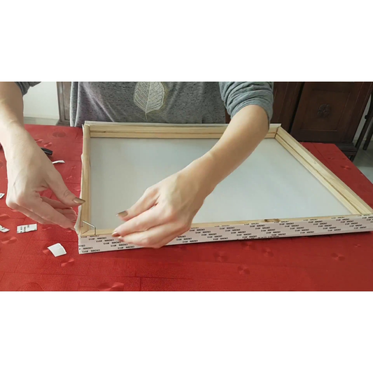 Sådan sætter du en ramme på dit diamond paint-billede