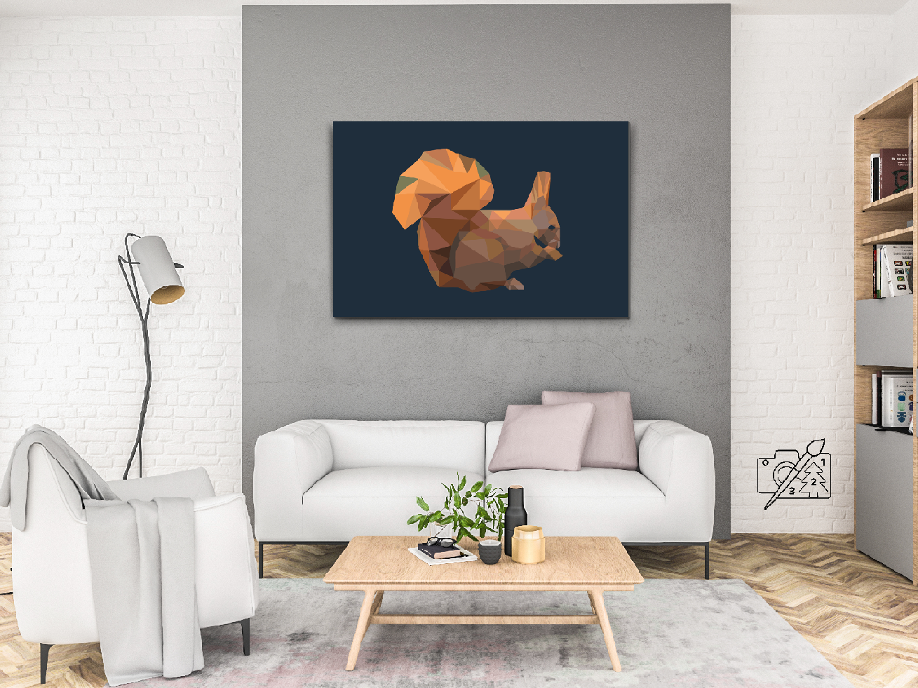 Paint by number - Grafisk egern