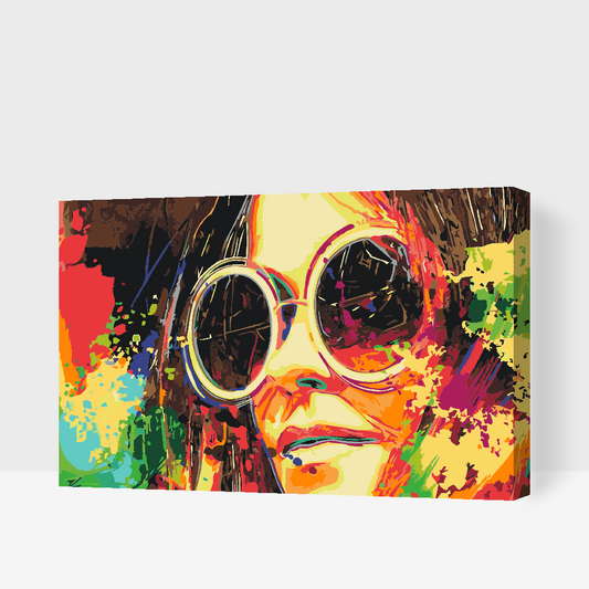 Paint by number - Farverige solbriller