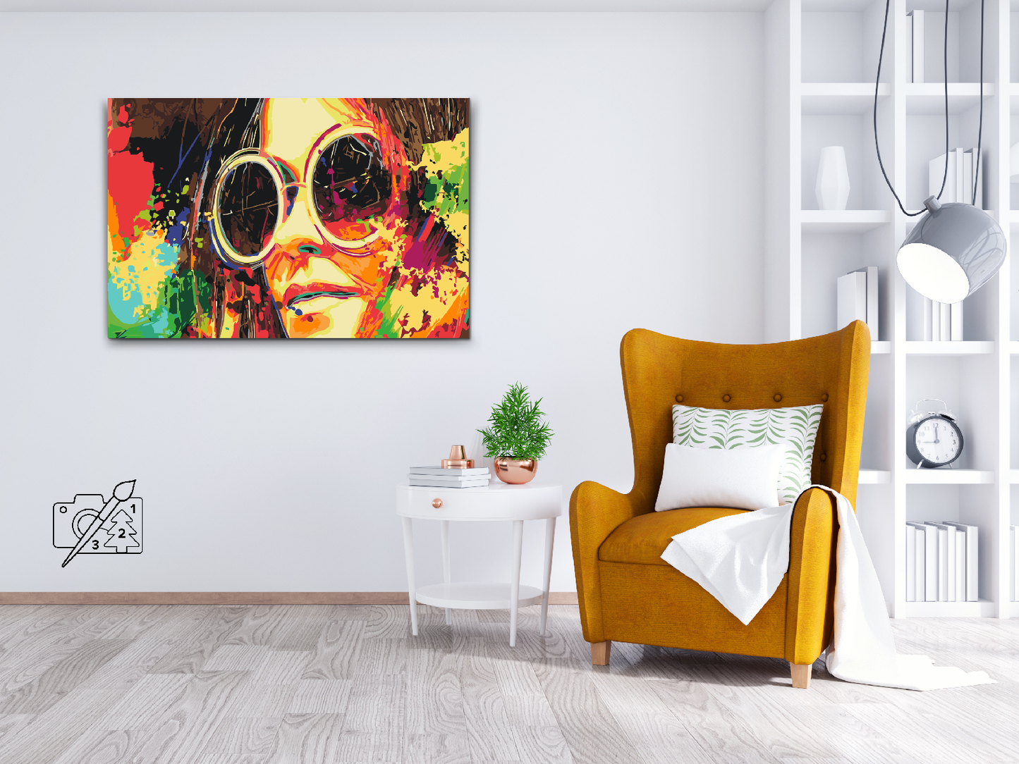 Paint by number - Farverige solbriller