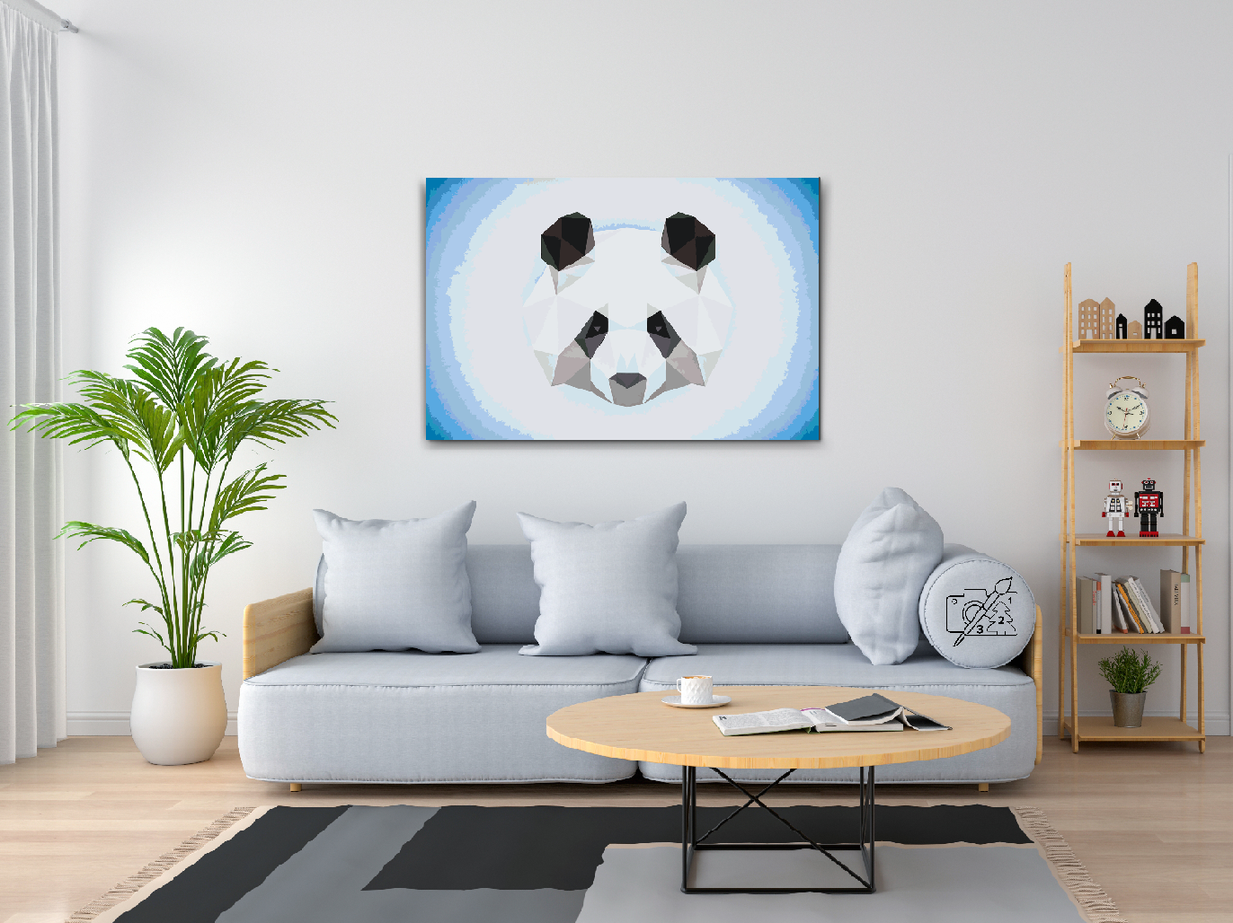 Paint by number - Grafisk Panda