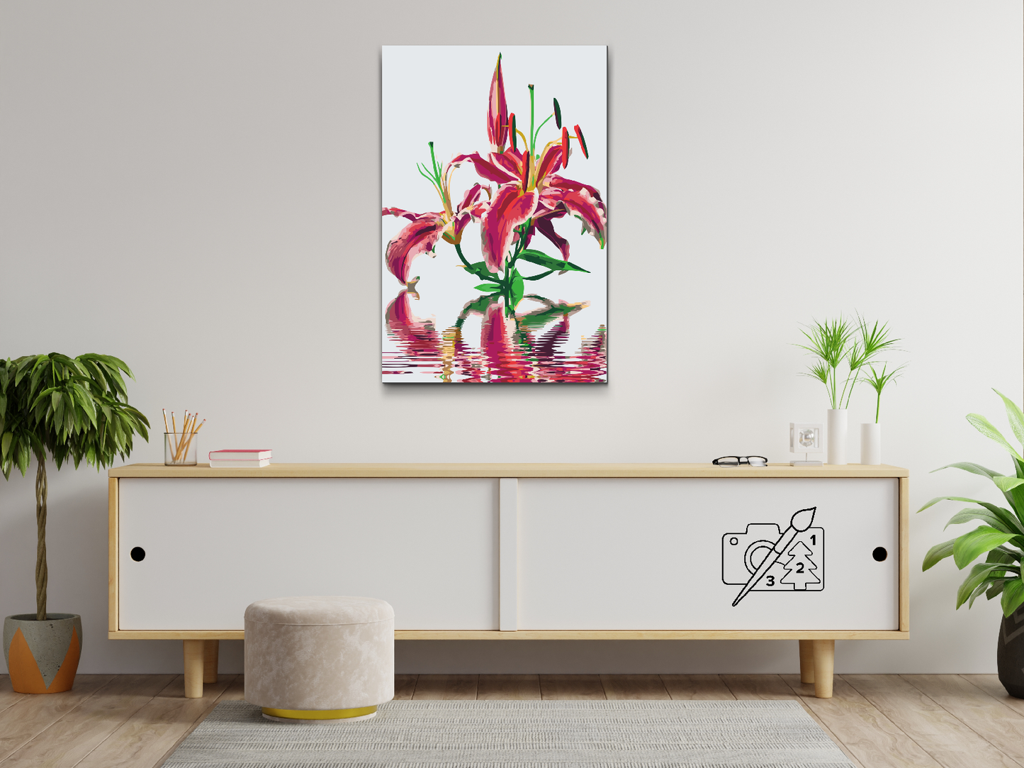 Paint by number - Pink Lily