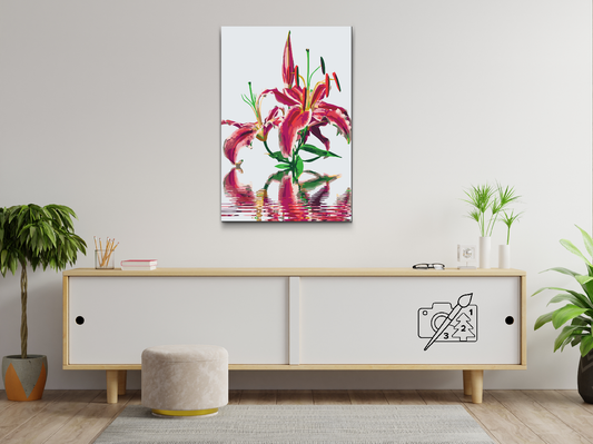 Paint by number - Pink Lily