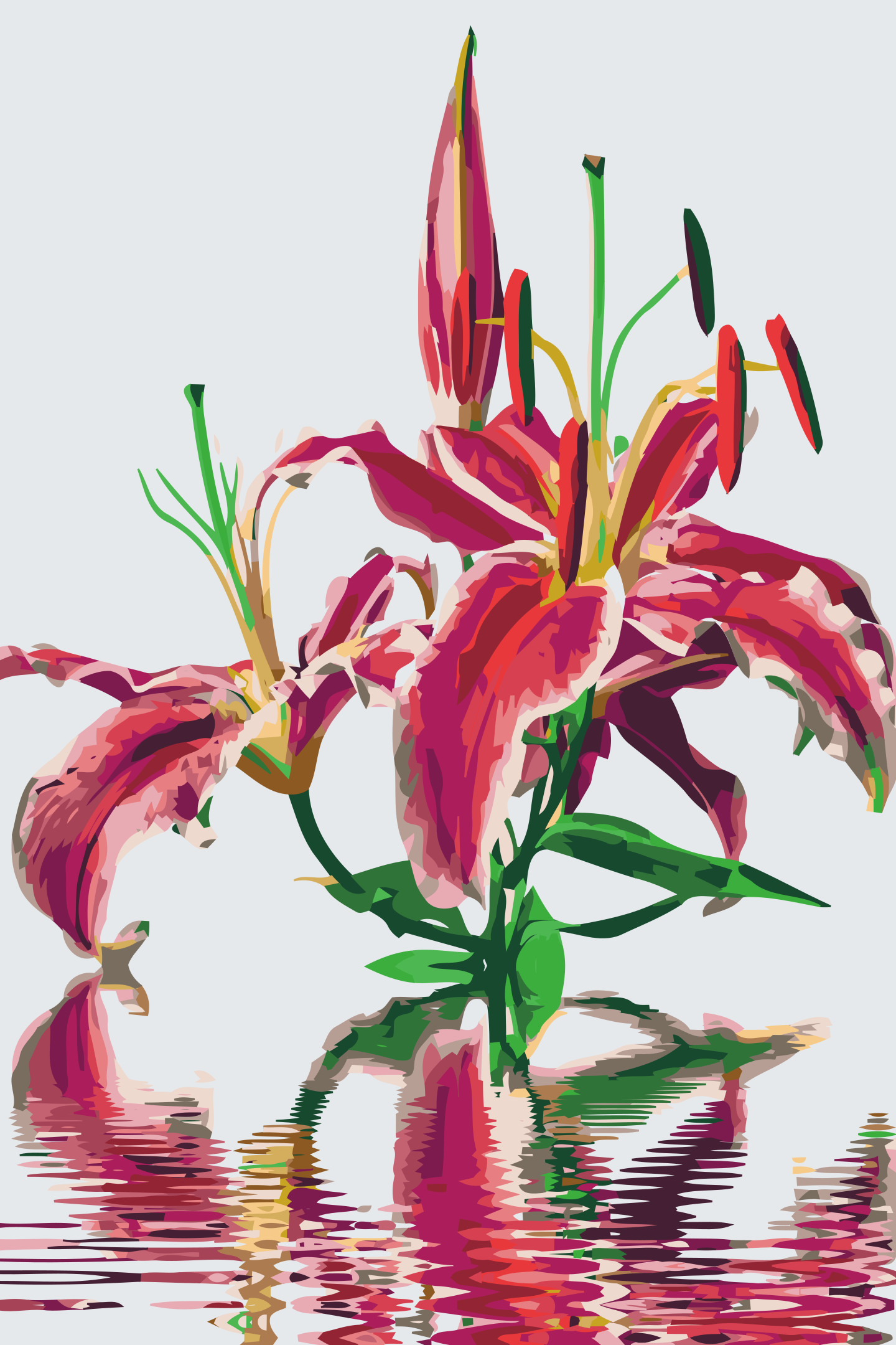 Paint by number - Pink Lily