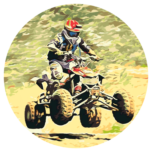 Paint by number - Adrenalin på fire hjul