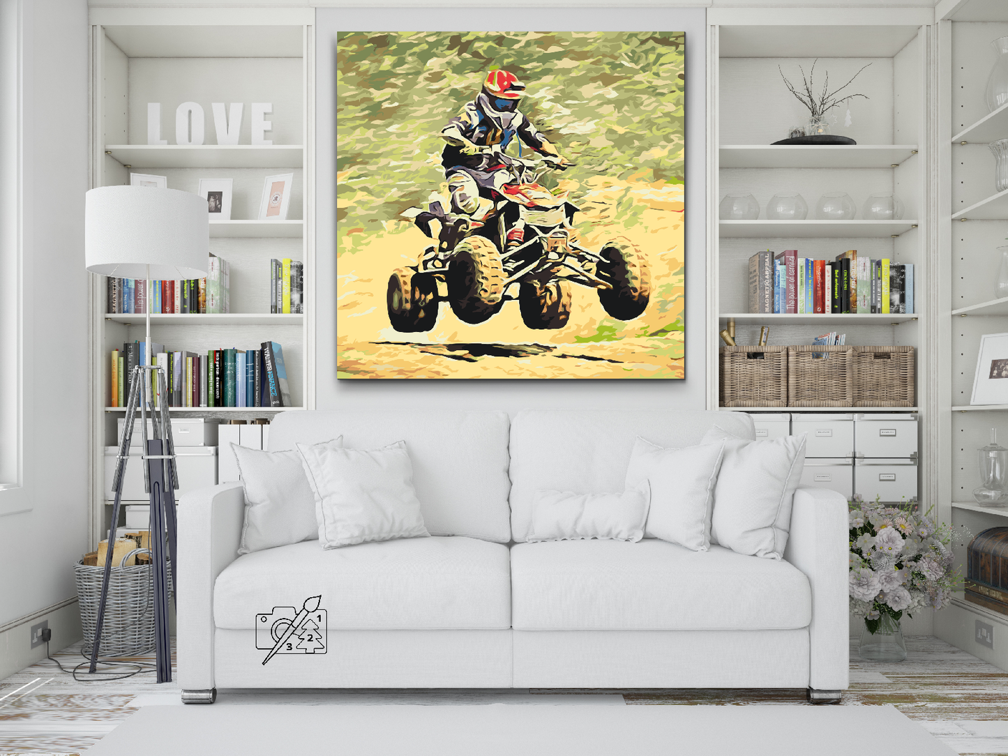 Paint by number - Adrenalin på fire hjul