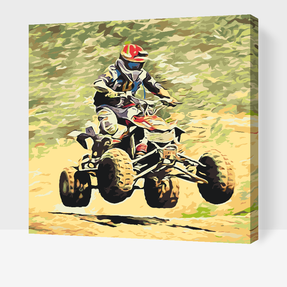 Paint by number - Adrenalin på fire hjul