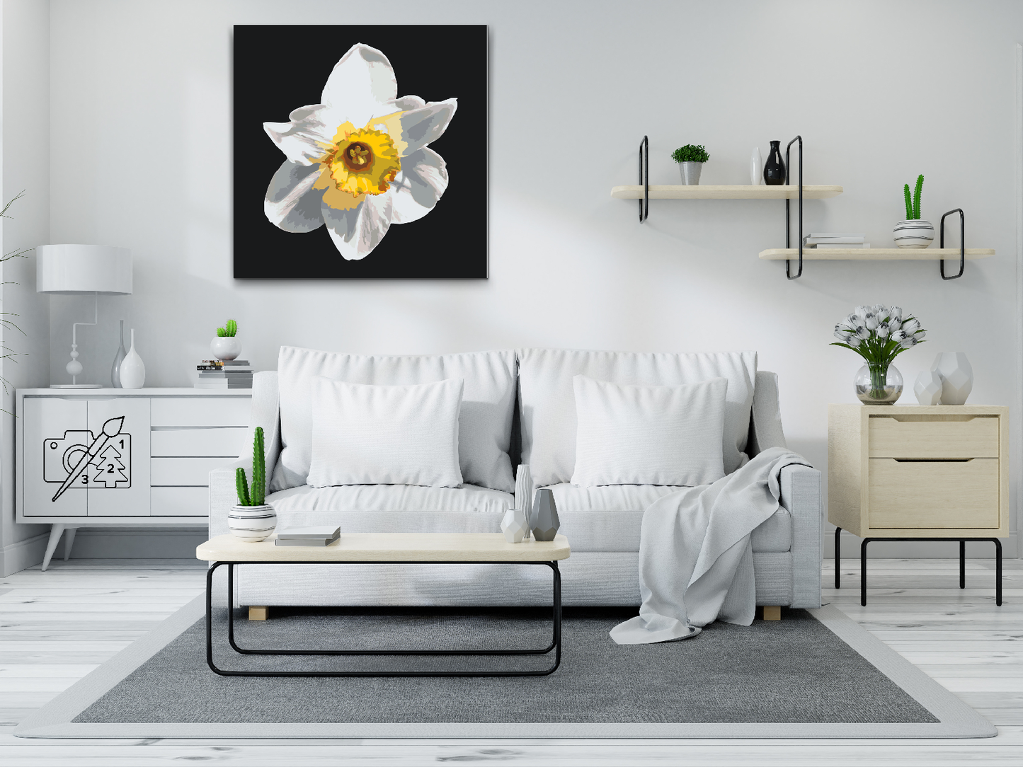 Paint by number - Narcissusblomst